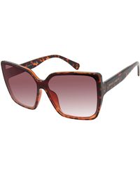 Vince Camuto Vc999 Oversized 100% Uv Protective Butterfly Square Shield Sunglasses. Luxe Gifts For Her - Black