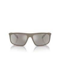 Emporio Armani - Ea4212u Universal Fit Rectangular Sunglasses - Lyst