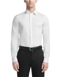 Calvin Klein - Dress Shirt Slim Fit Formal Infinite White - Lyst