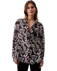 Calvin Klein - Classic Printed Button Down Shirt For - Lyst