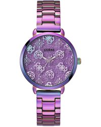 Guess - Iridescent Bracelet Purple Dial Iridescent - Lyst