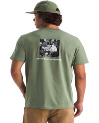 The North Face - Evolution Box Toss Fill Short Sleeve Tee | Branded T-shirt With Set In Sleeves - Lyst