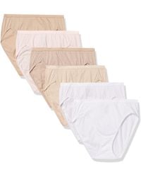 Hanes - S 6-pack Breathable Cotton Hi-cut Panty Briefs - Lyst