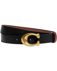 COACH - 32mm Cts Sculpted C Reversible Leather Belt - Lyst