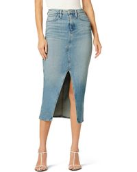 Hudson Jeans - Jeans Reconstructed Midi Skirt - Lyst
