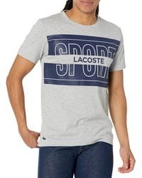 Lacoste - Short Sleeve Graphic Sport T-shirt - Lyst