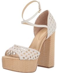 Jessica Simpson - Aditi Peep Toe Platform Sandal Wedge - Lyst
