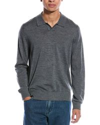 Vince - Merino Long Sleeve Johnny Collar - Lyst