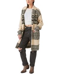 Lucky Brand - Fair Isle Print Coatigan - Lyst