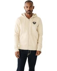 True Religion - Core Zip Up Hoodie Hooded Sweatshirt - Lyst