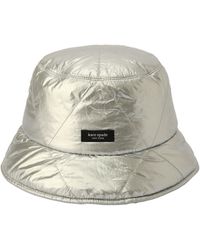 Kate Spade - Sam Quilted Metallic Bucket Hat - Lyst