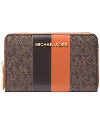 Michael Kors - Jet Set Small Zip Around Card Case - Lyst