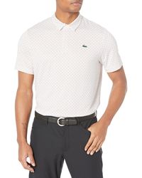 Lacoste - 's Golf Printed Recycled Polyester Polo Shirt - Lyst