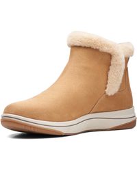 Clarks - Womens Breeze Fur Ankle Boot - Lyst