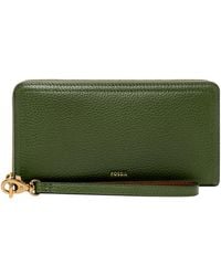 Fossil - Logan Zip Around Clutch Wallet - Lyst