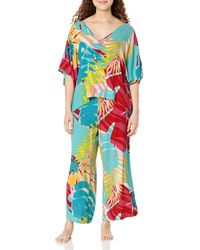 Natori - Caftan Top/pant Set Length 24" Inseam 29" - Lyst