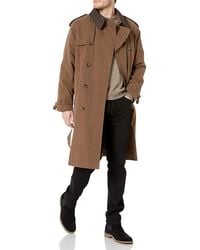 London Fog - Mens Iconic Double Breasted With Zip-out Liner And Removable Top Collar Trenchcoat - Lyst