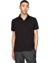 Tommy Hilfiger - Tommy Hilfger Performance Pique Regular Short Sleeve Polo Black - Lyst