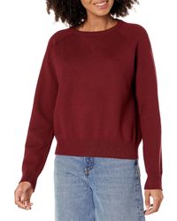 Monrow - Ht1219-supersoft Sweater Knit Raglan Sweatshirt - Lyst