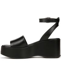 Vince - S Phillipa Platform Ankle Strap Sandals Black Leather 5.5 M - Lyst