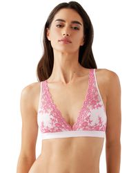 Wacoal - Embrace Lace Lightly Lined Wire Free Mid Coverage Bralette - Lyst
