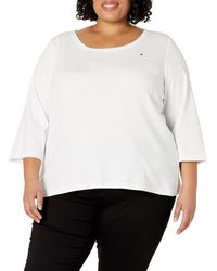 Tommy Hilfiger - Plus Size 3/4 Sleeve Tee - Lyst