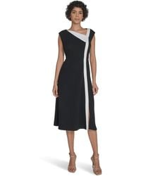 Calvin Klein - Color Block Cap Sleeve Aline - Lyst