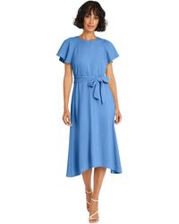 Maggy London - Flutter Sleeve And Waist Tie Cocktail Multi Occasion Wedding Guest Dresses For - Lyst
