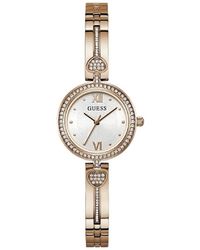 Guess - Rose Gold Tone G-link White Dial Rose Gold Tone - Lyst