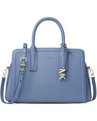 MICHAEL Michael Kors - Mk Laila Medium Leather Satchel - Lyst