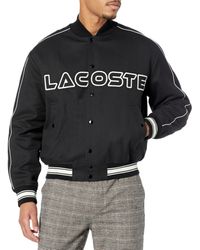 Lacoste - Logo Varsity Jacket - Lyst
