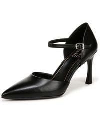 Naturalizer - S Amber Pointed Toe Ankle Strap Pumps Black Leather 9.5 W - Lyst