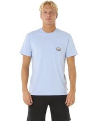 Rip Curl - T-shirt girocollo da uomo a maniche corte con grafica - Lyst