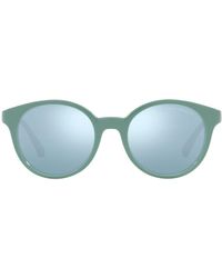 Emporio Armani - Ea4185f Low Bridge Fit Round Sunglasses - Lyst
