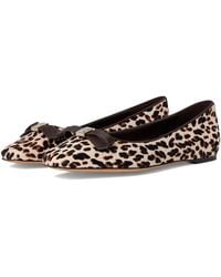 Kate Spade - Deco Bow Downtown Leopard Haircalf Flat Sneaker - Lyst