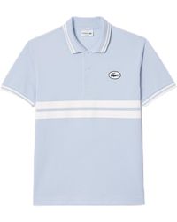 Lacoste - Short Sleeve Classic Fit Polo W/stripes - Lyst