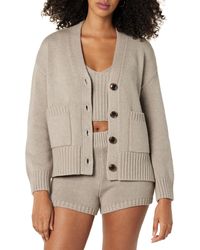 The Drop - Brigitte Cotton Blend Chunky Cardigan - Lyst