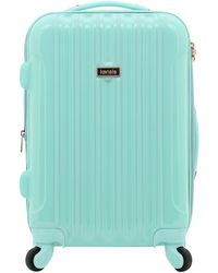 kensie gemstone octagon 2pc spinner and cosmetic case