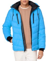 calvin klein men's alternative down puffer jacket with bib & hood