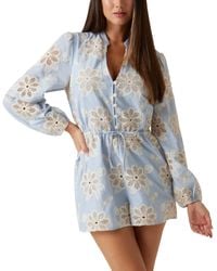 Guess - S Hazel Voile Romper - Lyst