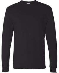 Hanes - Essentials Long Sleeve T-shirt Value Pack - Lyst