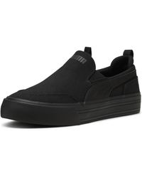 PUMA - Court Classic Vulc Slip On Sneaker Black Black - Lyst