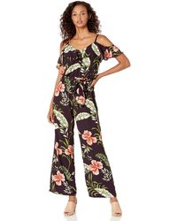 scarf printed jumpsuit