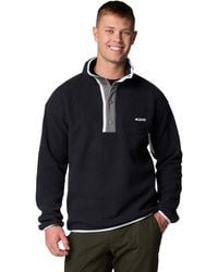 Columbia - Helvetia II Half Snap Fleece black - Lyst