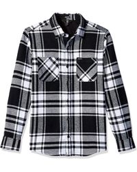 Volcom Mens Shader Modern Fit Woven Long Sleeve Button Up Shirt