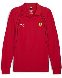 PUMA - Scuderia Ferrari Formula 1 Long Sleeve Race Polo - Lyst