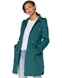 Cole Haan - Womens Hooded Anorack Coat Rain Jacket - Lyst