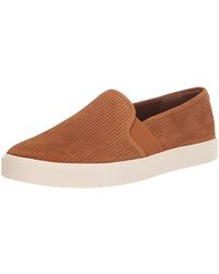 Vince - S Blair Slip On Fashion Sneakers Ginger Nut Brown Suede 9.5 M - Lyst