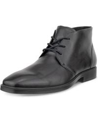 Ecco - Milan Plain Toe Lace Up Chukka Boot - Lyst