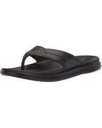 womens black sperry flip flops